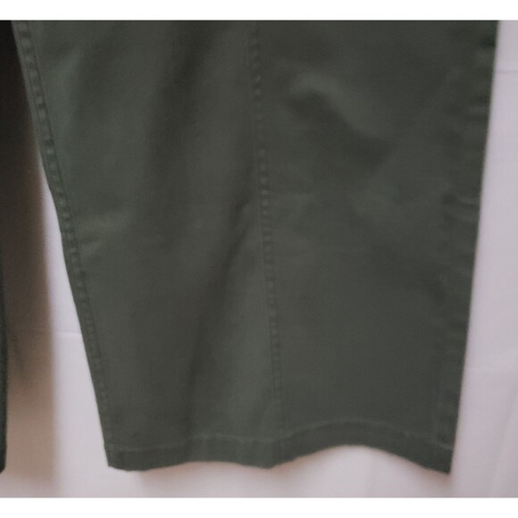 Women's a.n.a Wide Leg Trendy Hobo Chic Cargo Pants Olive Multi Pocket Sz 8 NWT - Picture 4 of 16